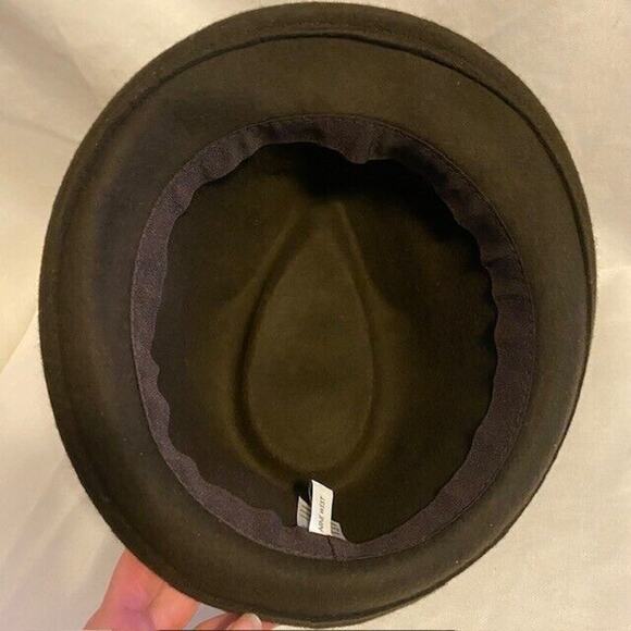 Nine West Brown Wool Hat Satin Ribbon with Flowers - Picture 5 of 6